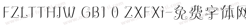 FZLTTHJW GB1 0 ZXFXi字体转换